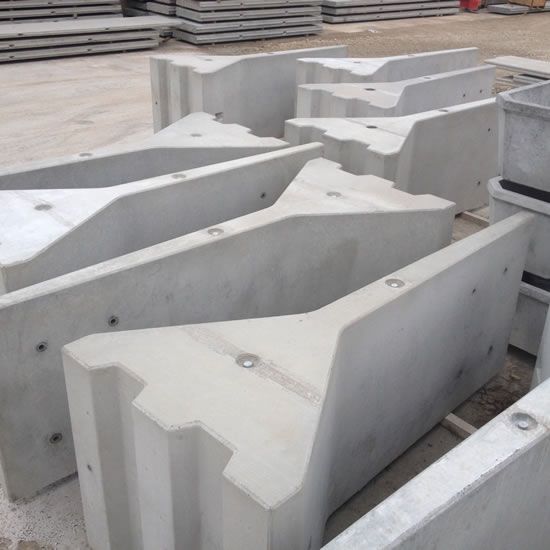  Freestanding Precast Concrete Retaining Wall - Bolt Down